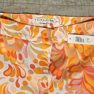 Trina Turk Vibrant Patterned Skirt